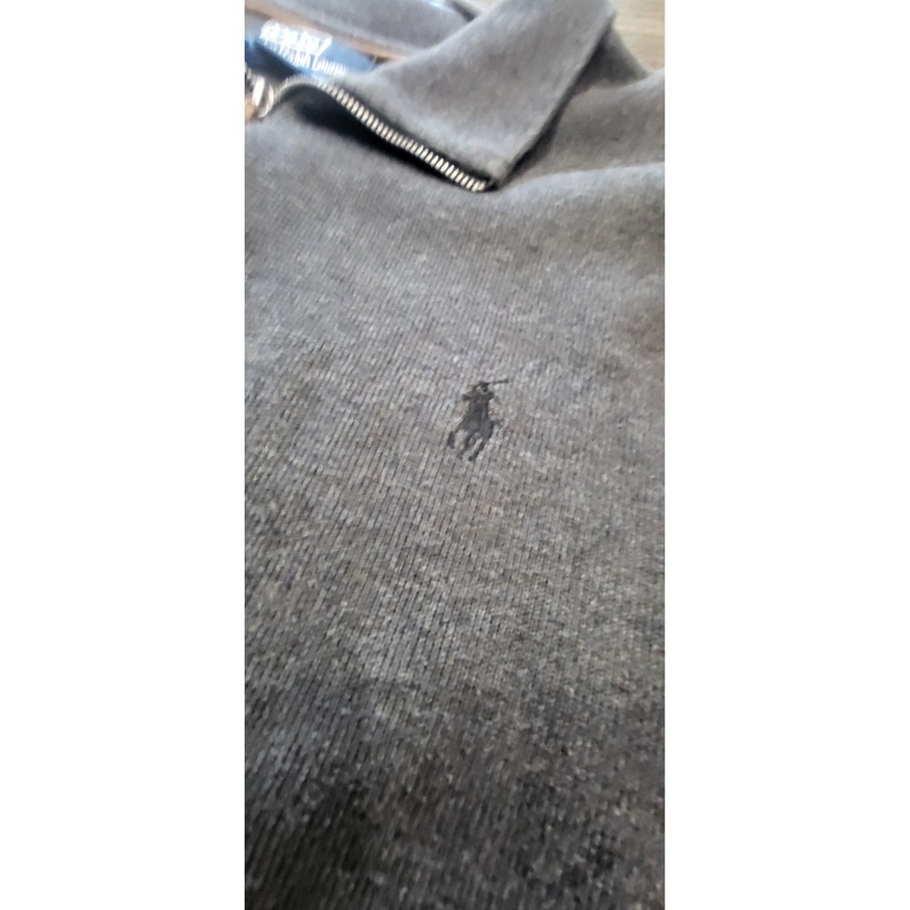 #47 2XL VINTAGE POLO HEAVYWEIGHT SWEATER PULLOVER HENLEY